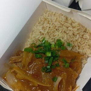 Maminha ao molho acebolado da Casa com Arroz Integral - 300g