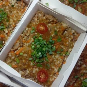 Risoto de Carne desfiada cremoso.