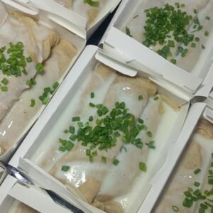Panqueca de aveia com frango ao molho branco caseiro - 300g