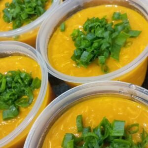 Caldo cremoso de Abóbora com Frango desfiado 450g